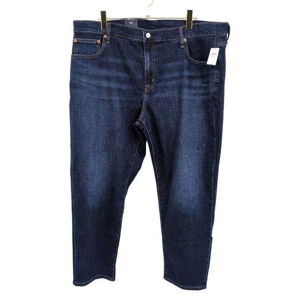 Gap Denim - New Gap Girlfriend Mid Rise Jeans Dark Wash Tapered Size 35/20R Casual Denim